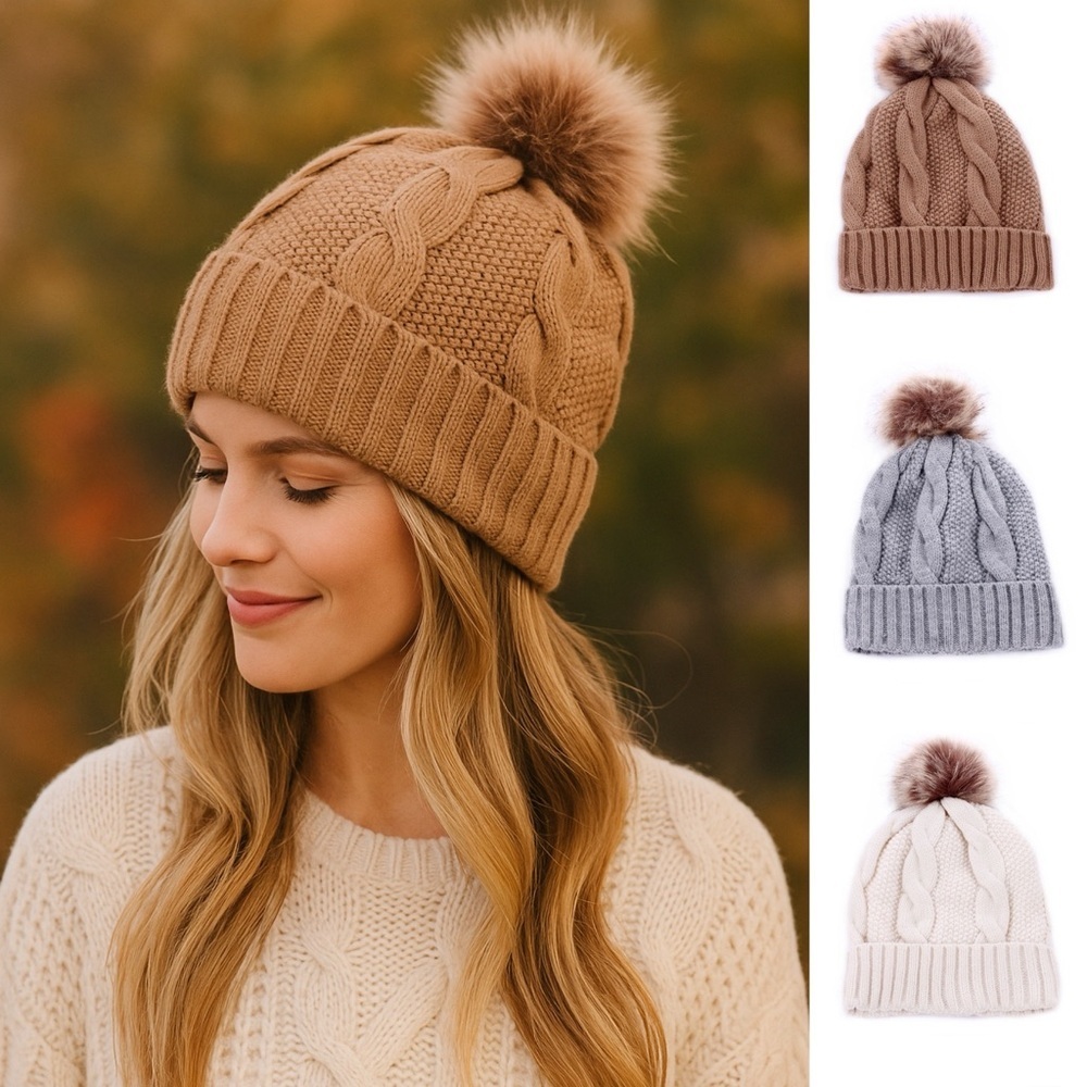 ⚡️ “ Cabin Babe “ Pom Beanie | Various Colors